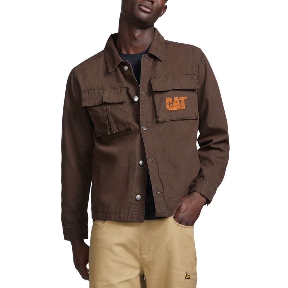 Caterpillar CAT Mens Urban Passage Shirt‎ Jacket Coffee Bean, Size S, NWT